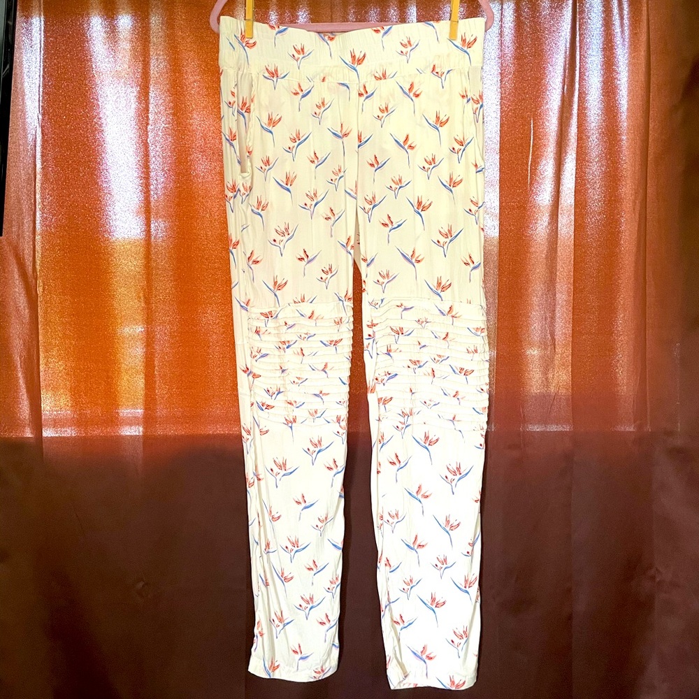 Acacia Bird of Paradise Silk Pants